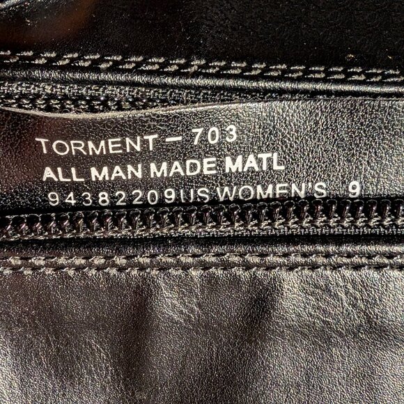 Demonia Cult high black Vegan Leather Boots 9 Womens - Picture 8 of 8